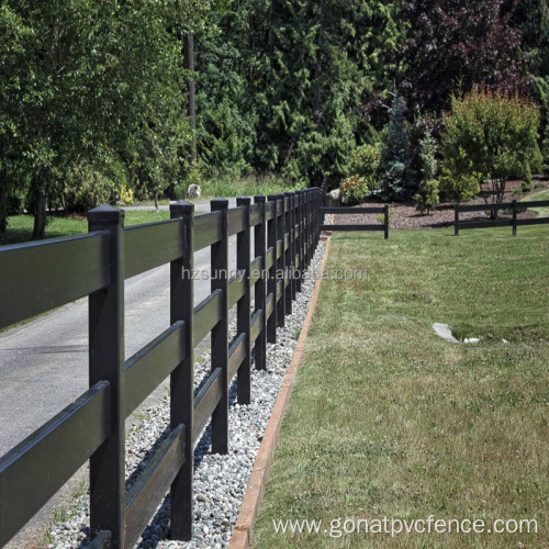 Black Vinyl Horse Fence